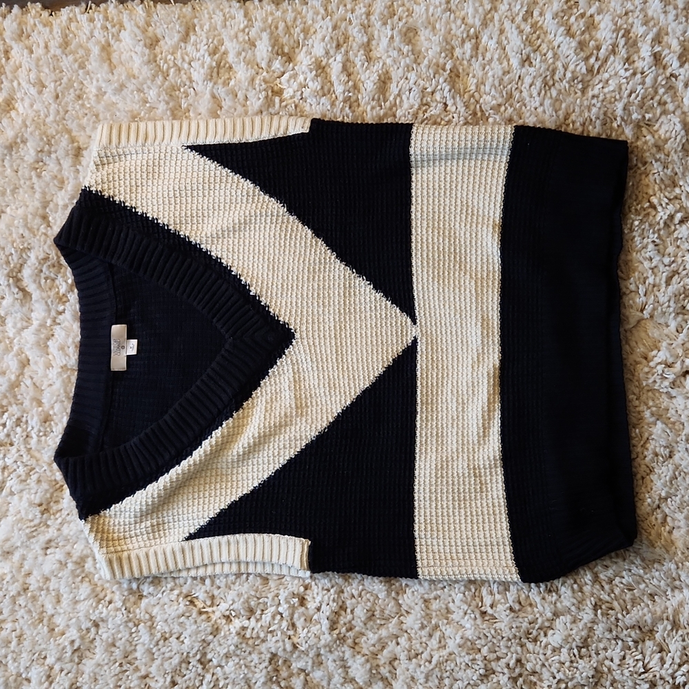 Black/Cream Victor Glemaud for Target Sweater Vest